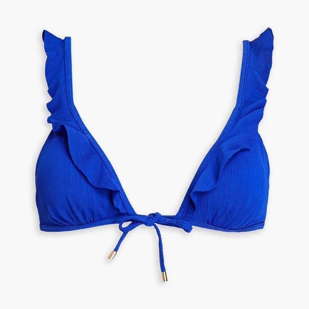 VIX PAULA HERMANNY
Milano Ruffled Plissé Triangle Bikini Top